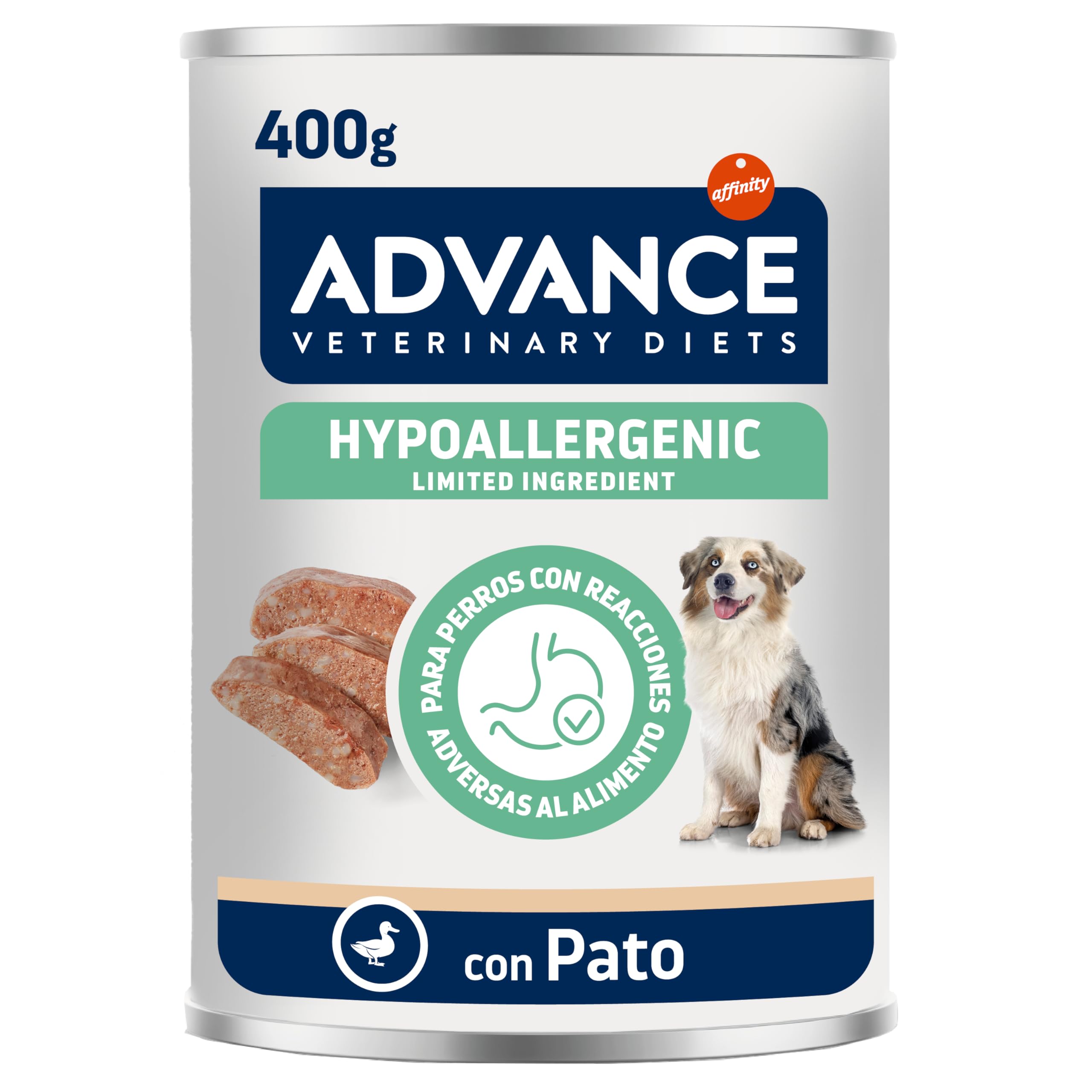 Advance Diets Cibo Umido per Cani - Hypoallergenic con Anatra - 6 scatolette da 400g