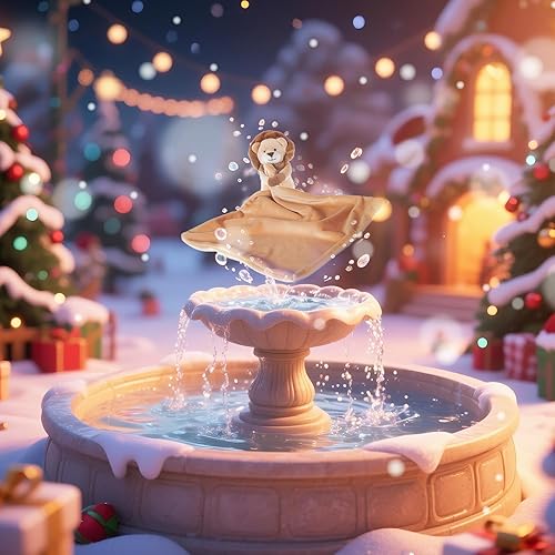 Apricot Lamb Manta de seguridad de animales de peluche, león amarillo, manta de personaje para guardería, felpa de lujo para acurrucarse (león