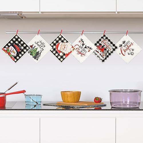 Miniatura 5 de Juego de 6 paños de cocina suecos de otoño, calabazas de Acción de Gracias, juego de paños de cocina de calabaza azul, camión, cocina, hola otoño,