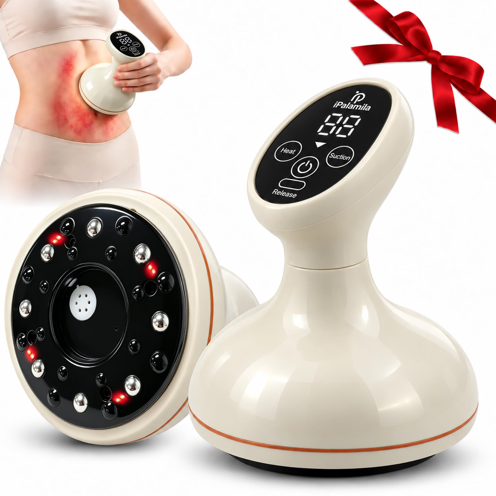 Celluviaa Gerät – Cellulite Massager & Massagegerät,5-in-1Massagegerät Mit Ein-Knopf-Entlastung,Cellulite Massagegerät zur Hautstraffung und Durchblutung, Anti-Cellulite-Massage am ganzen Körper
