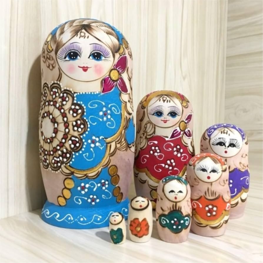 ロシア人形 手描きマトリョーシカ 7体セット 木製 Amazon.co.jp: マトリョーシカマトリョーシカ おもちゃ ロシアの