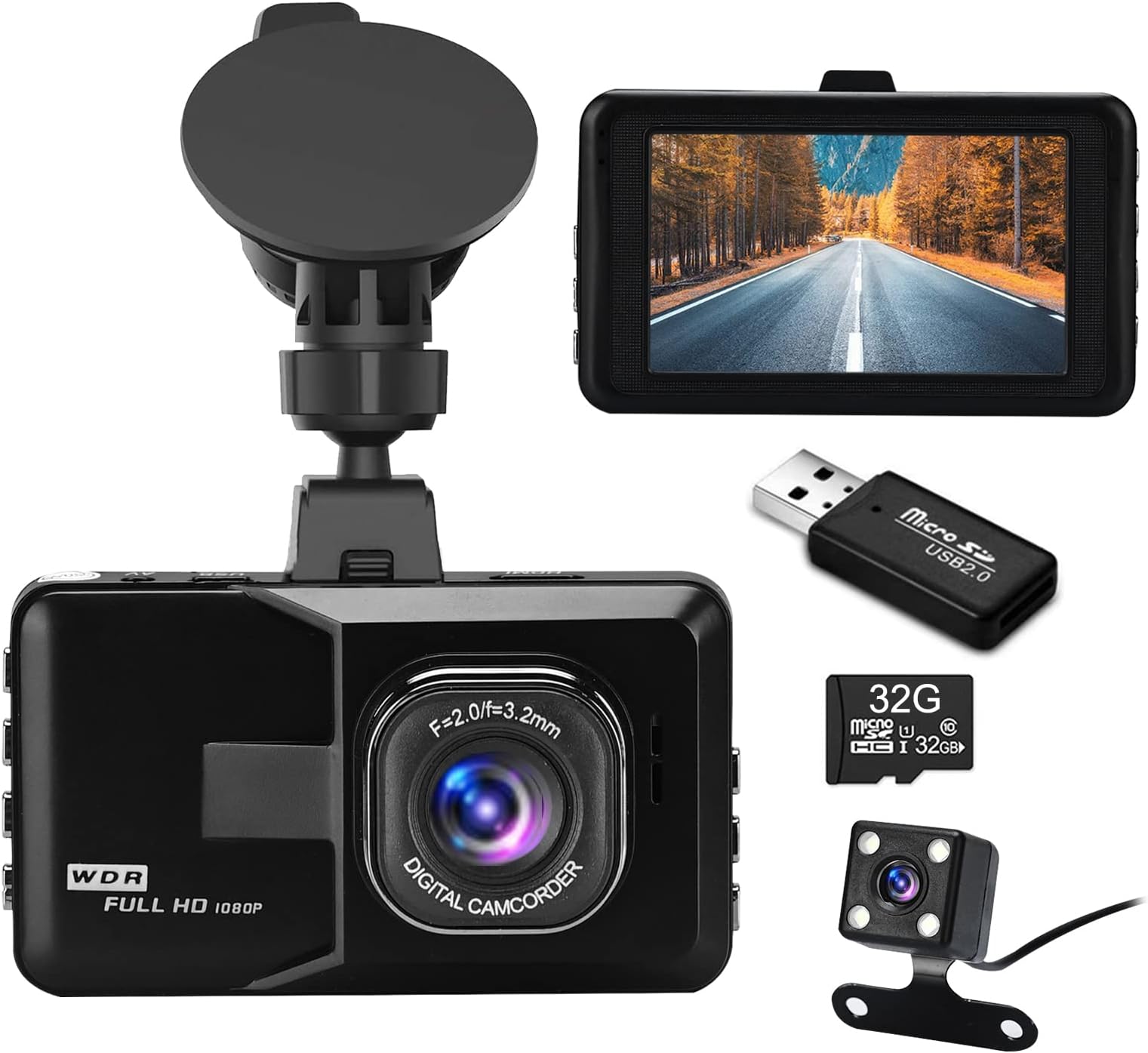 Osmo Dashcam Xc2 - 1080P Full HD Dashcam Mit Nachtsicht & Parkmodus