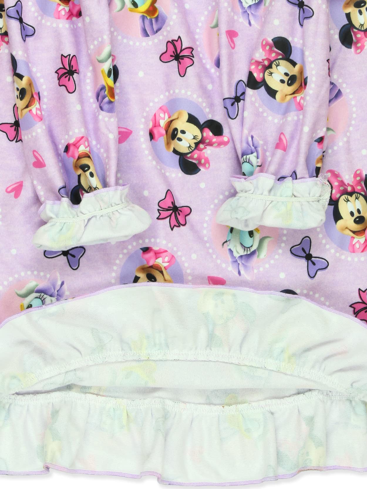Disney Minnie Mouse Toddler Girls Granny Gown Nightgown (4, Purple)