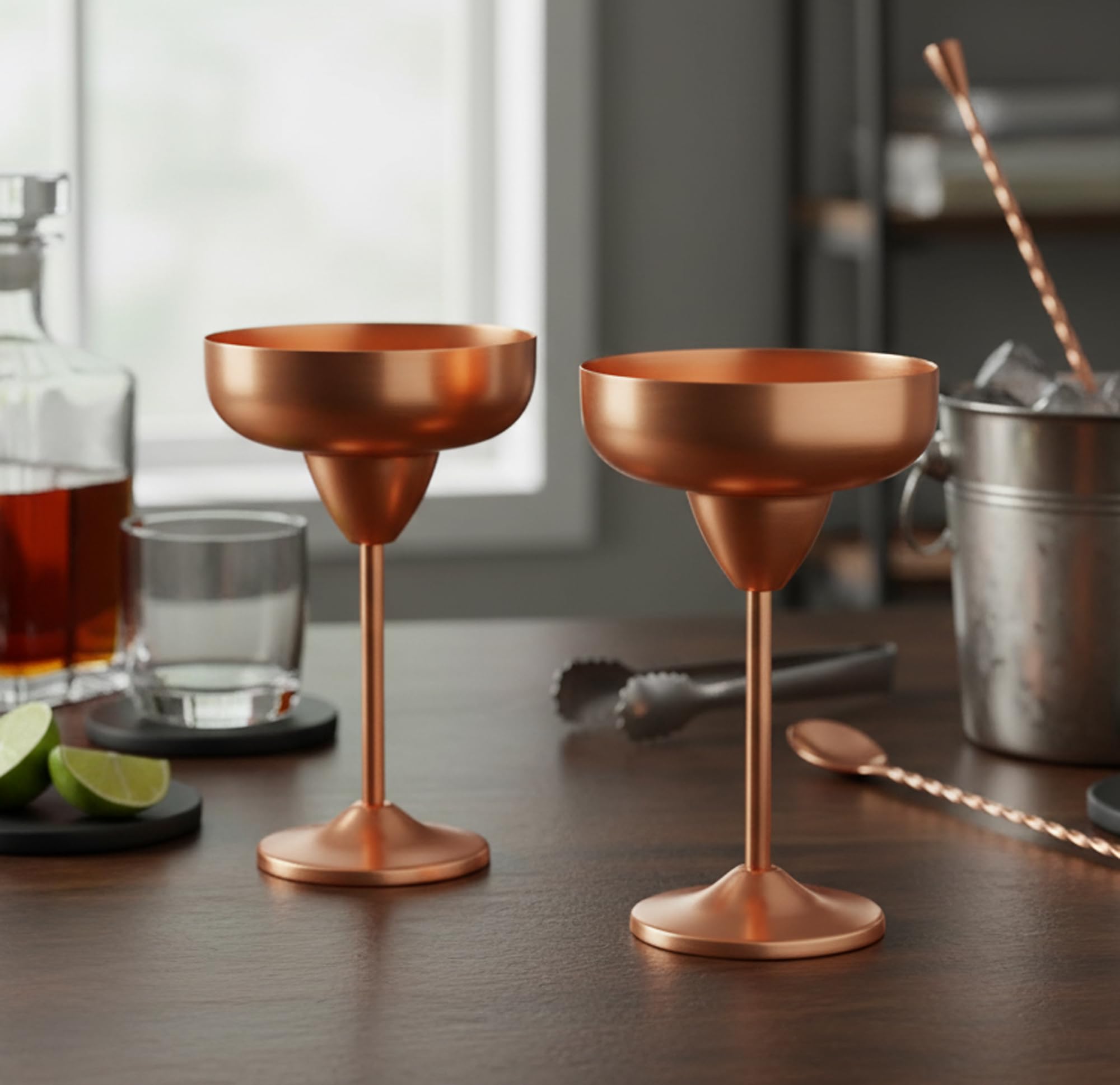 Verres à cocktail en cuivre Esplanade calice royal médiéval de luxe