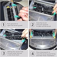 Vista 5 de Neutop Cepillo de cerdas de repuesto y batidor flexible compatible con iRobot Roomba 600 y 700 Series 614 618 630 635 640 645 650 652 655 660 665