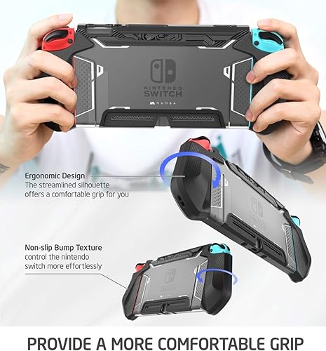 Miniatura 7 de Mumba - Funda compatible acoplable con Nintendo Switch, Blade Series de poliuretano termoplástico con agarre ergonómico y cómodo