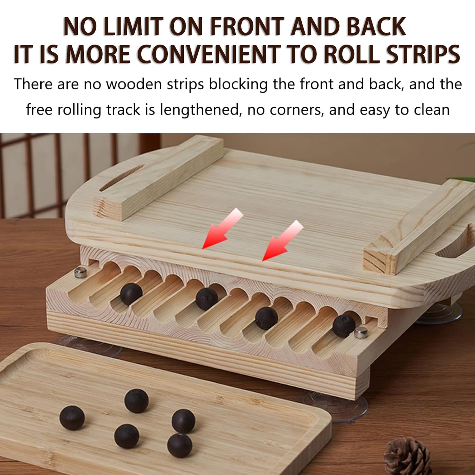 Macchina per realizzare perle di tapioca, doppia maniglia con scanalature lisce e base stabile, per tè al latte e cucina di casa fai da te