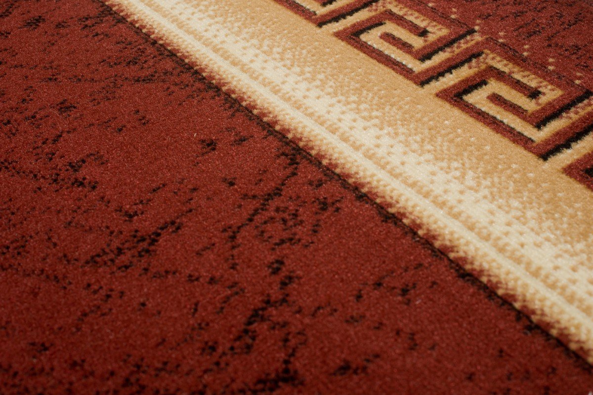 Grand Tapis De Salon - Marron Brun - Parfait Pour La Chambre - Design Classique - Motif Clé Grec - Plusieurs Coloris & Tailles "VERONA " 140 x 200 cm