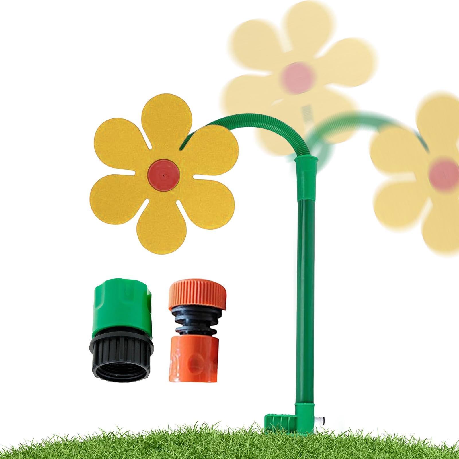 Flower Sprinkler For Kids Pet Water Sprinkler Sprinkler Water Toys Dog Puppy Hydration Cooling Cute Garden Sprinkler Easy To Install Dancing Daisy Sprinkler With Water Pipe Fitting Playin