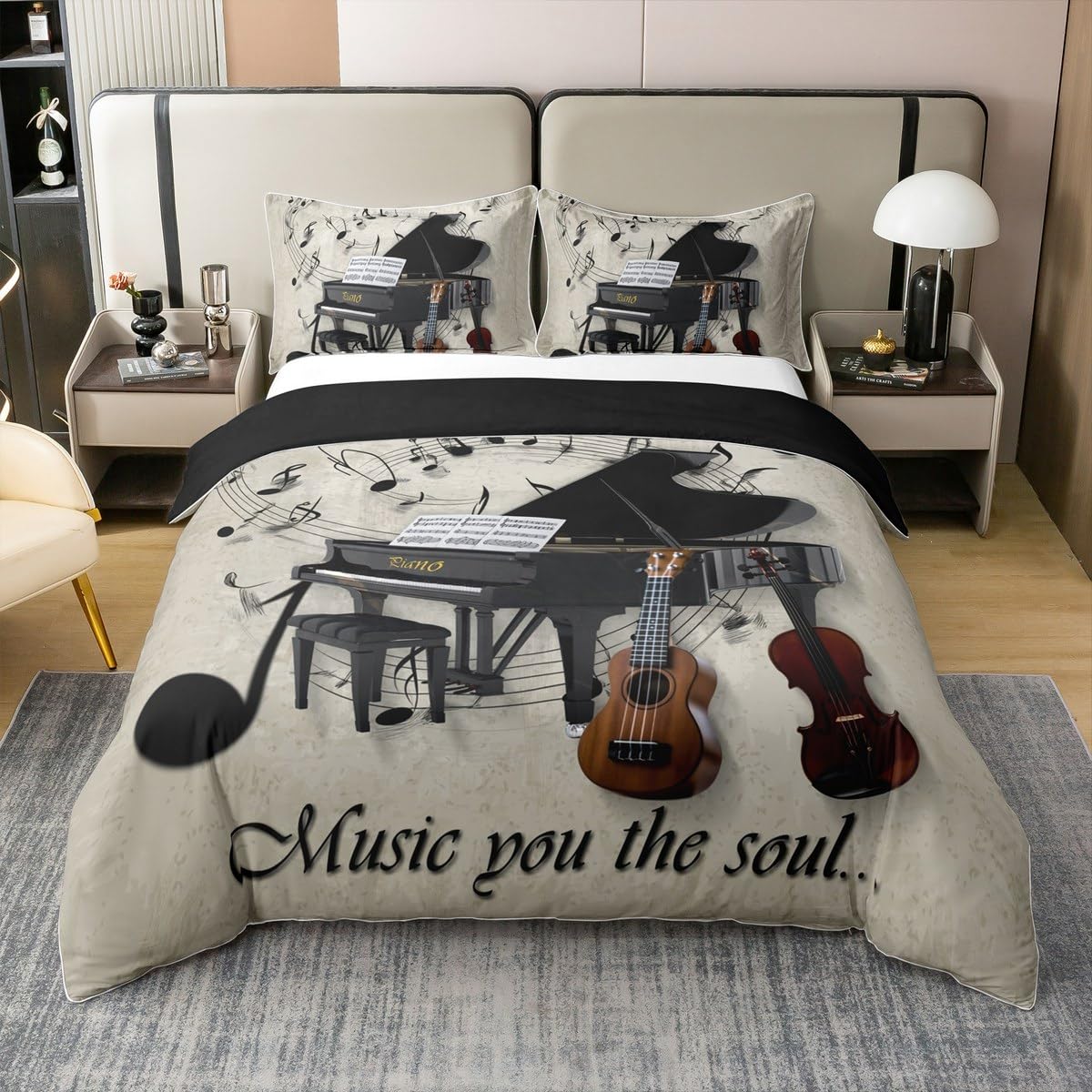 Housse de couette 140x200 coton respirant contre la transpiration nocturne