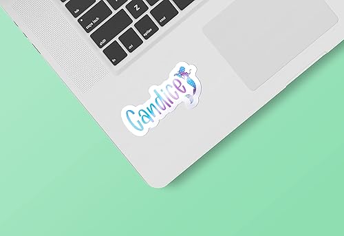 Miniatura 4 de Adhesivo personalizado de sirena para asistente de agua, calcomanías de vinilo para automóvil, teléfono, botella de agua, laptop, monopatín, muchos