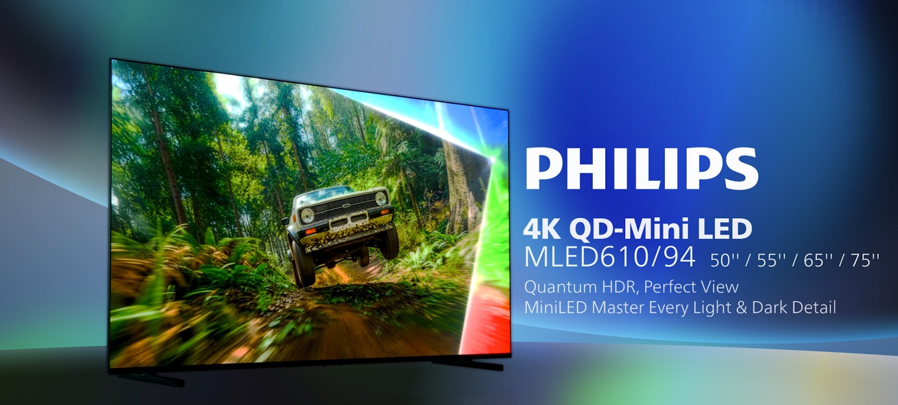 Philips 164 cm (65 inches) 4K Ultra HD QLED Smart QD-Mini LED