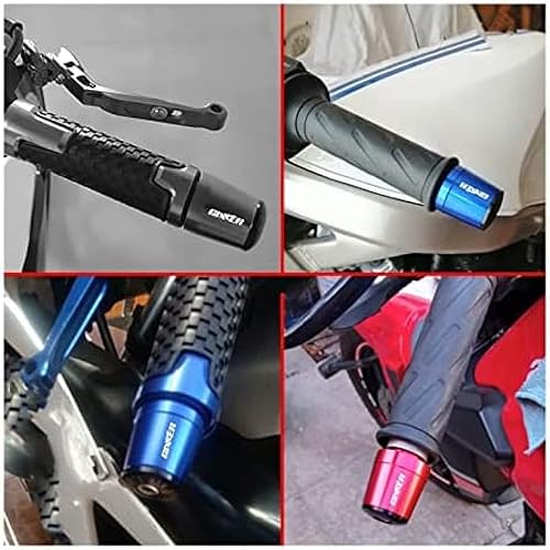 Miniatura 3 de DSMBKS Motorcycle Handle Bar End Weight Handlebar Grips Cap Anti Vibration Silder Plug for S-uzuki Gixxer 150sf 250sf 155,Black