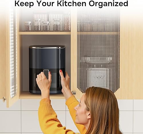 Miniatura 7 de Simple Deluxe 12 en 1 Freidora de aire 6.34 Qt, Freidora digital con ajustes preestablecidos y ventana visible, cesta antiadherente y apta para