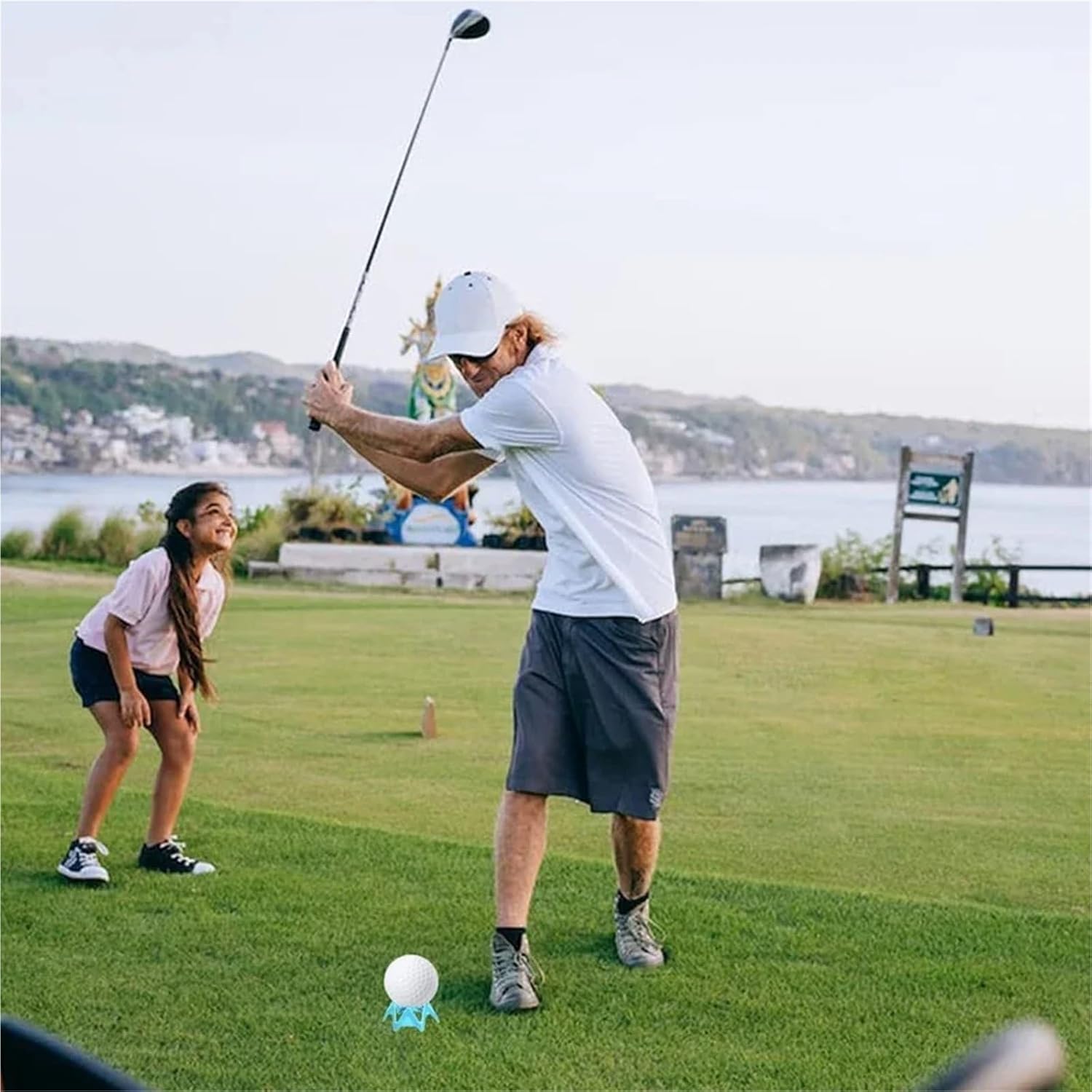 Golf Simulator Tees 50 PCS Plastic Golf Tees Simulator for Outdoor Indoor Practice Training