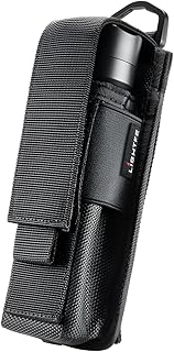 LIGHTFE Flashlight Holster Flashlight Holder Molle Torch Nylon Holster Pouch Suitable for Flashlights with a Maximum Diameter of 4.5CM（1.77 inches and a Length of 15CM-20CM（6-8 inches Gold