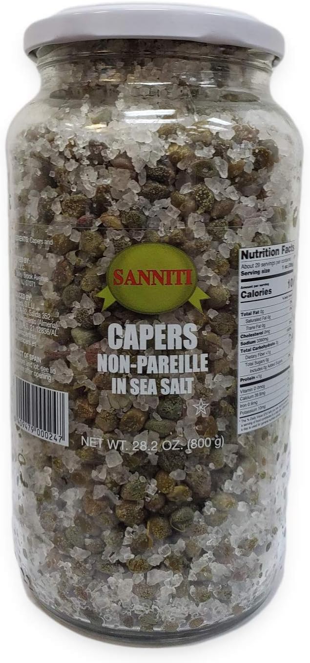 Capers in Sea Salt La Nicchia Pantelleria Island