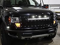 Vista 8 de iJDMTOY Luces de carrera completas de 7 piezas con lente ahumada 84-SMD LED y luces de posición laterales delanteras/traseras compatibles con Ford