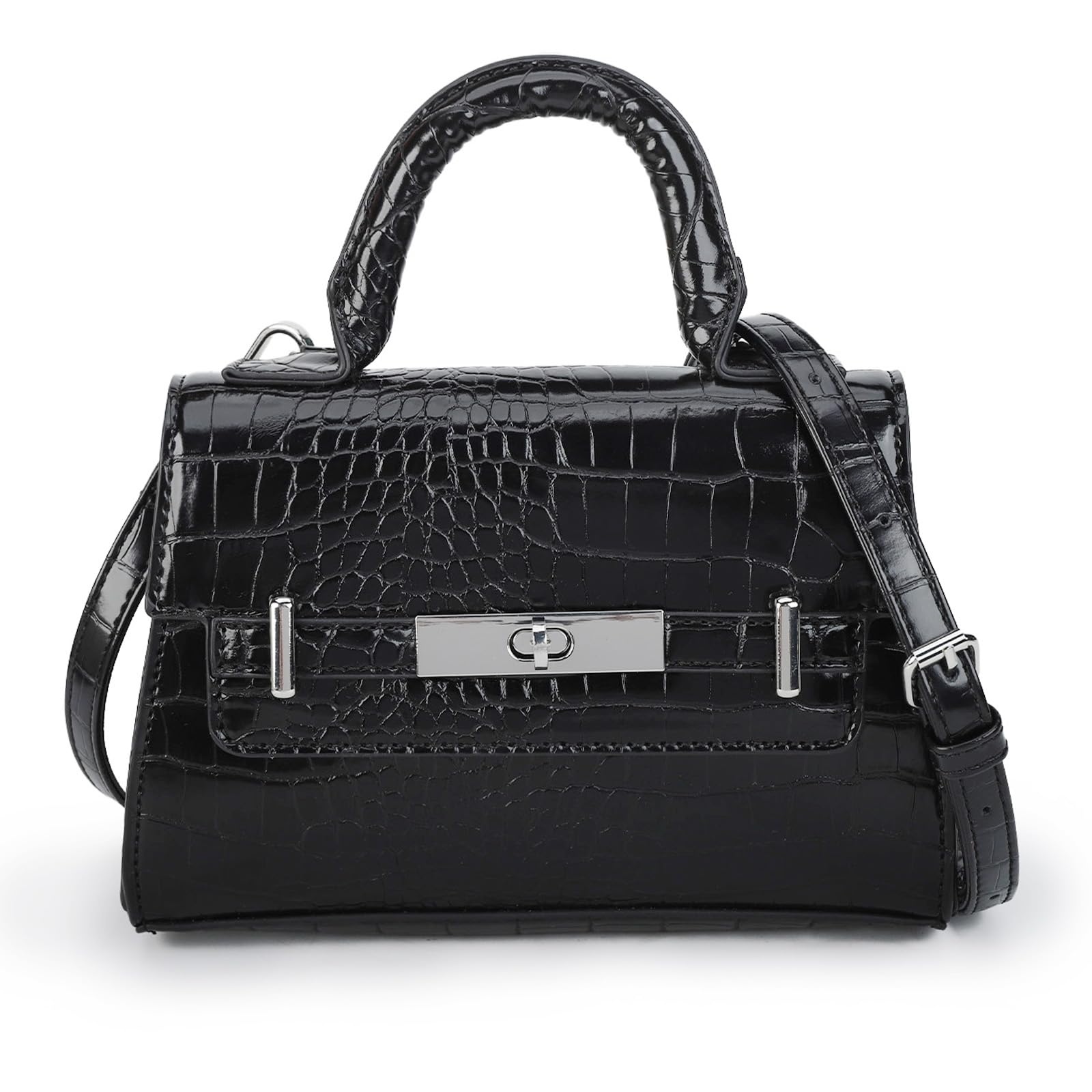 GLITZALL Small Cute Crossbody Purse for Women with Top Handle Designer Mini Tote Bag for Summer