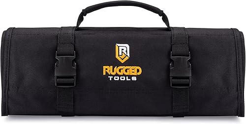 Miniatura 9 de Organizador de rollos de herramientas de 32 bolsillos, organizador de llaves y bolsa de herramientas, rollo de llaves incluye bolsas para 10