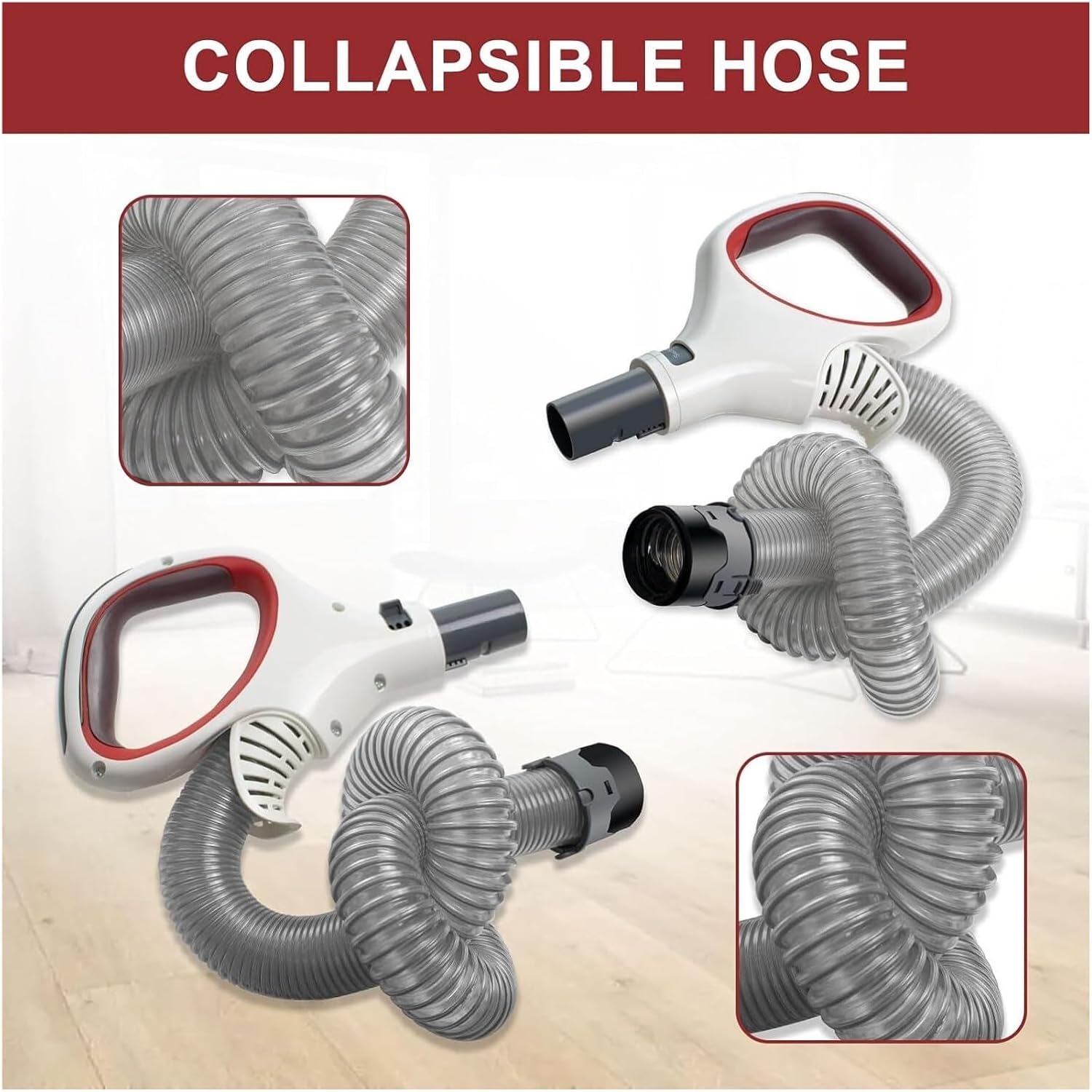 Vacuum Hose Handle，Compatible For Shark，Rotator Pro Lift-Away NV500 NV501 NV502 NV503 NV504 NV505 NV510 NV520 UV560 Replaces 1245FC500