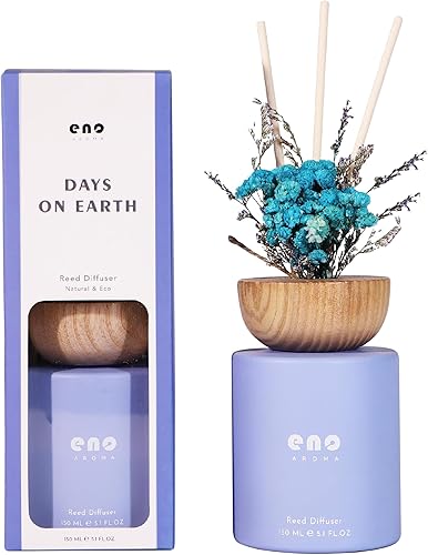 Miniatura 12 de Juego de difusor de varillas con flores realmente secas, difusor perfumado de aceites esenciales con palos, ambientadores fragancia para el hogar