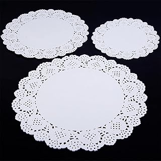 HAKSEN 36 PCS Paper Doilies, Pack 12 Each 6.5