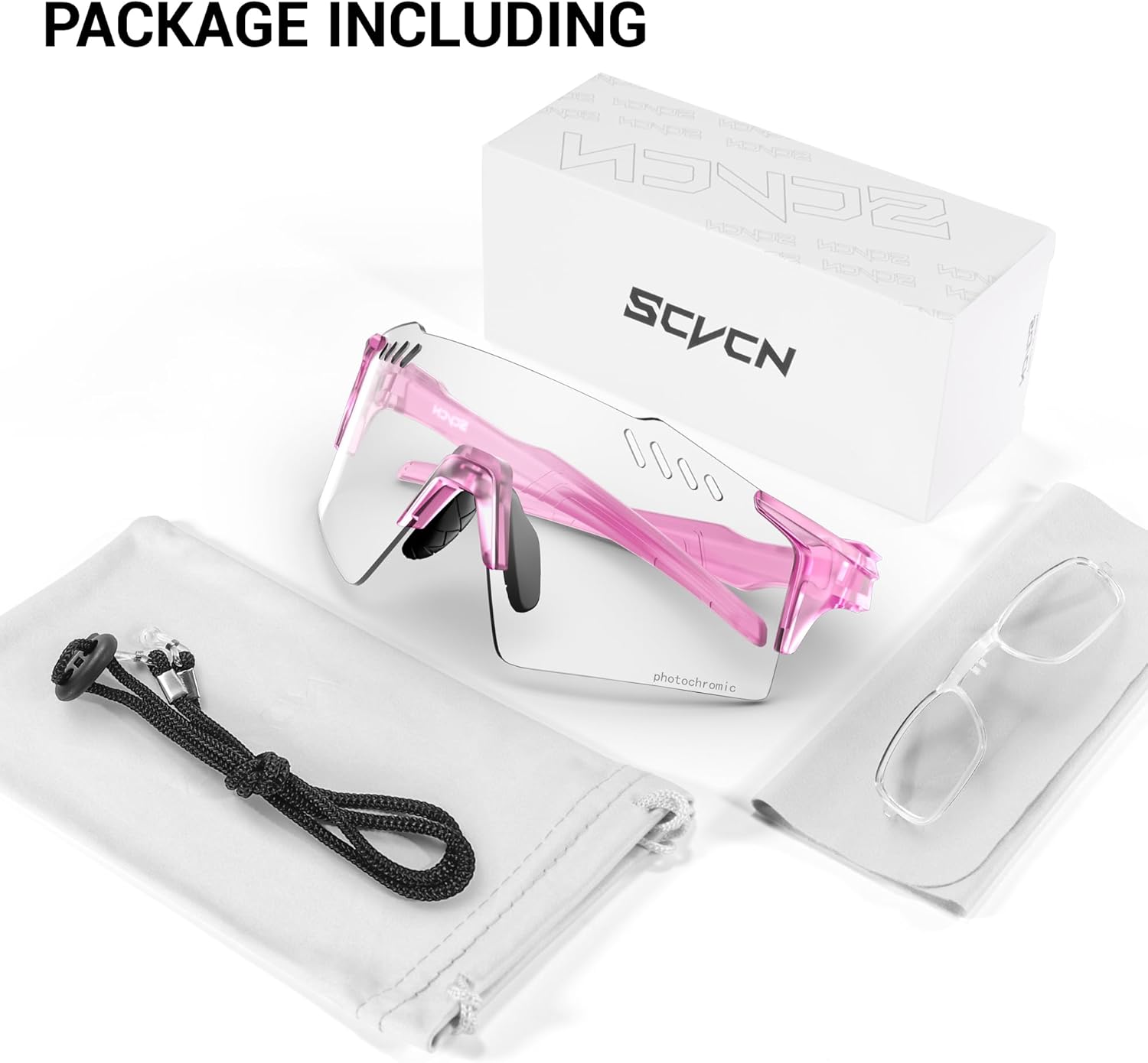 SCVCN Photochromic Cycling Glasses UV400 Protection for Women Men Sports Glasses TR90 MTB Running Mountain Bike S9A2 - Image 5
