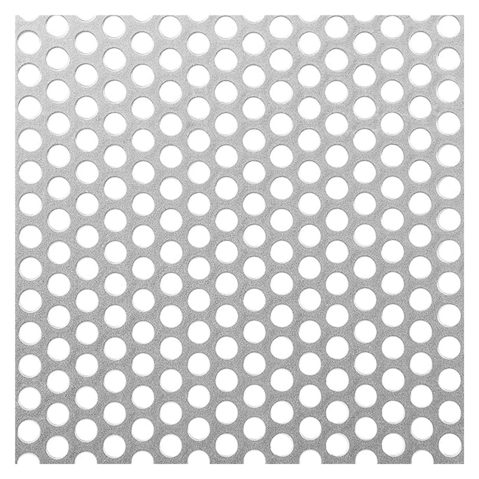 PULaif Perforated Sheet, 304 Stainless Steel Perforated Plate Expanded Metal Sheet 0.8mm Thick Multiple Mesh Sizes 10x10cm To 40x40cm(8mm Mesh,10x10cm)