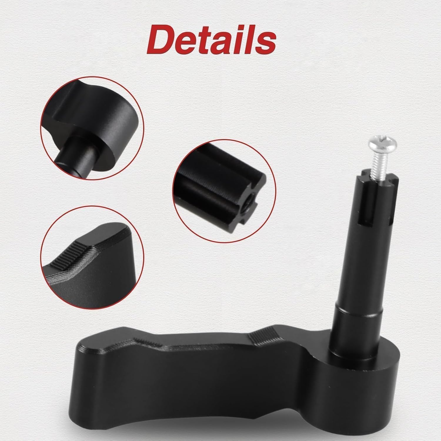 FUSCH Black Aluminum Thumb Throttle Control Lever Compatible with Polaris Sportsman 450 550 570 850 XP1000 / Scrambler 500 850 XP 1000 EPS Replace#: 2010359 2010336