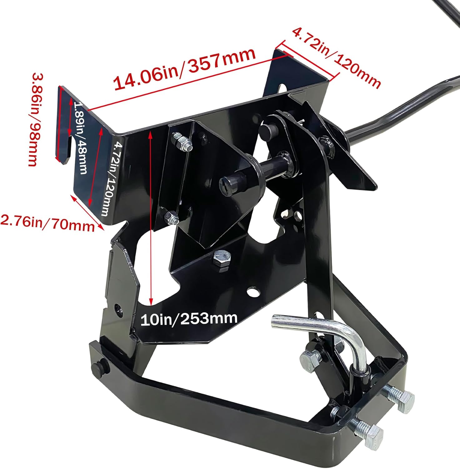 Garden Tractor Sleeve Hitch Attachment Rear Mount Compatible with Craftsman T200 T300 Series/Cub Cadet Riding Lawn Mower Tractors with 23" Or Larger Rear Tires for Husqvarna 585607901