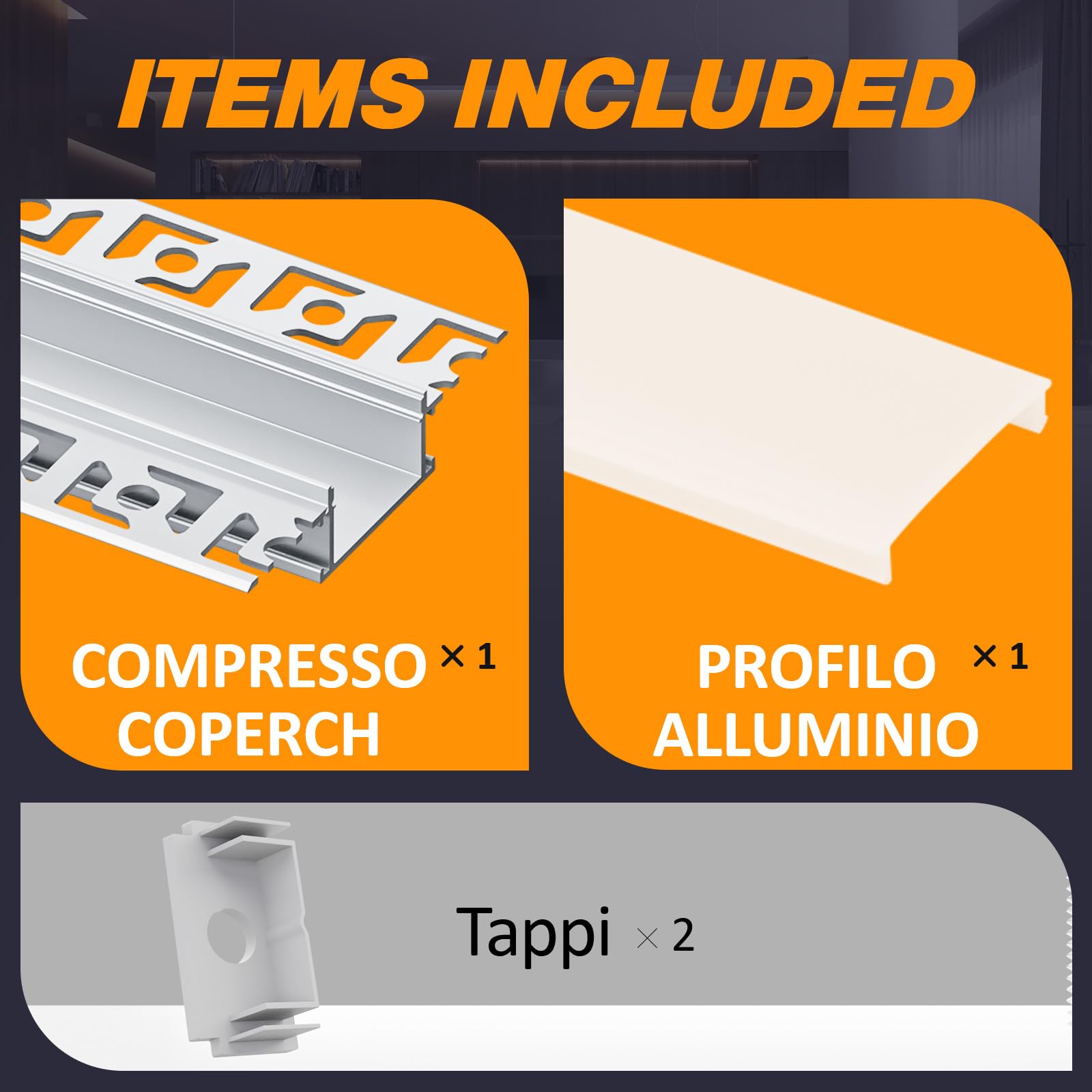 Perfil Transparente de Aluminio para Cinta LED 20 x 2M Perfil de Aluminio LED con Cubierta Blanca Crema Canal de Aluminio LED y Difusor LED (20, SP44-U-Perfil)