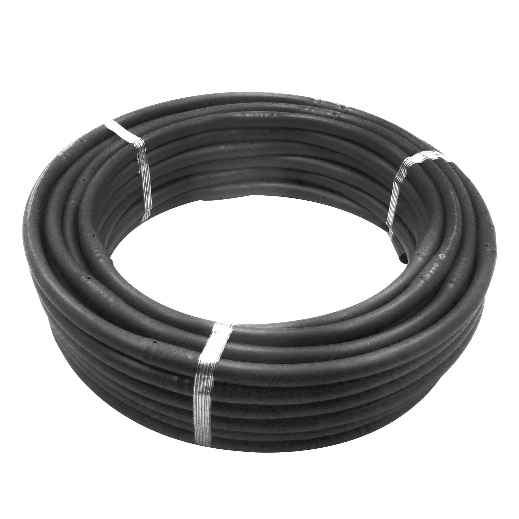 S&M 544989 - Tuyau noir en polyéthylène Ø 16 mm avec goutteurs intégrés tous les 33 cm pour irrigation goutte à goutte - Rouleau de 25 mètres | Les goutteurs arrosent entre 2 et 4 l/h selon la