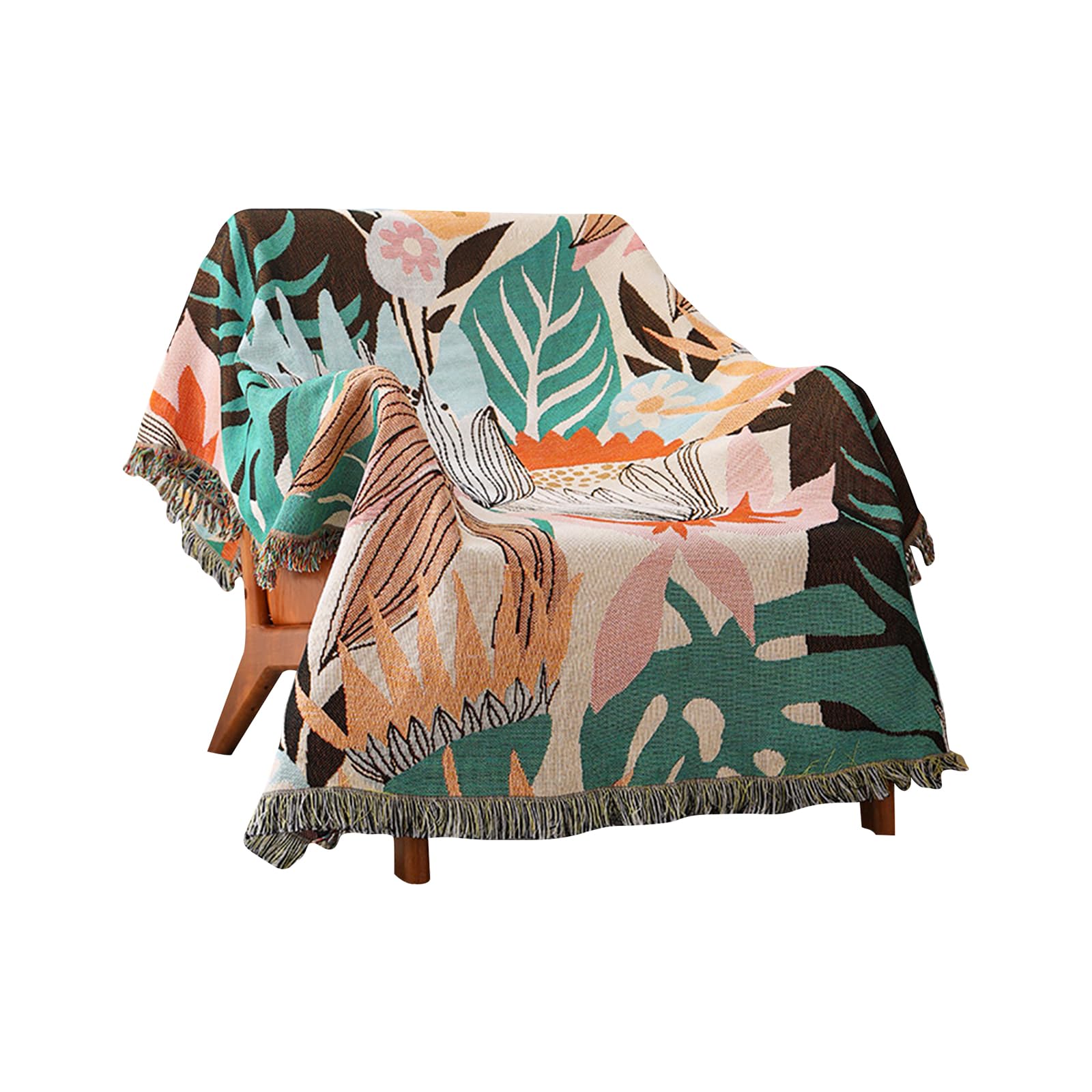 Coperta Bohémien Morbida Con Nappe, Plaid Leggero In Maglia Per Divano, Letto E Viaggi, Decorazione Casa In Stile Etnico