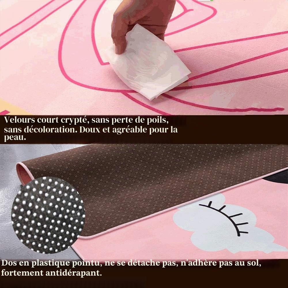 CXJC Tapis de Maison en Polyester Sûr et Sans Goût, Anti-dérapant de Dessin Animé Imprimé, Carte 3D Harry Potter, Logo de Plancher (Color : B)