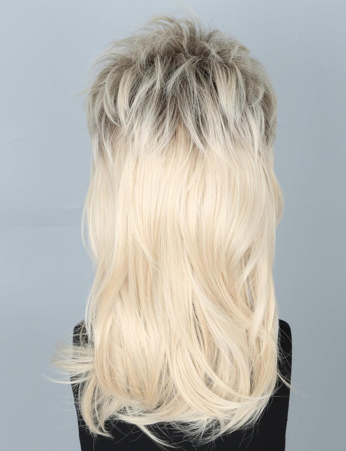 Men's Wig 70s 80s Costume Wigs Gold Black Mullet Wigs for Men Halloween Theme Party Wig - Image 5