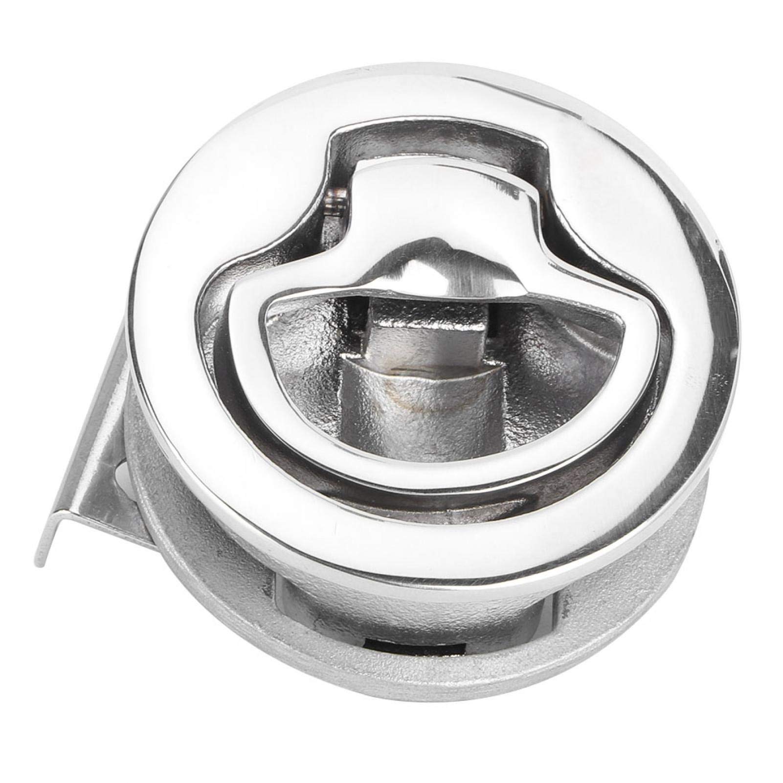 Pull Lock Replacement for Marine Yacht Boat Latch - 2 Inch Stainless Steel Round Deck Hatch Flush Pull Latch Lock for Secure and Stylish Access to Your Boat Storage, Perfect for En