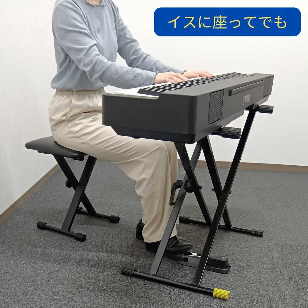 ピアノスタンド＋椅子ベージュ ピアノスタンド ピアノチェア 椅子 スツール スタンド チェア