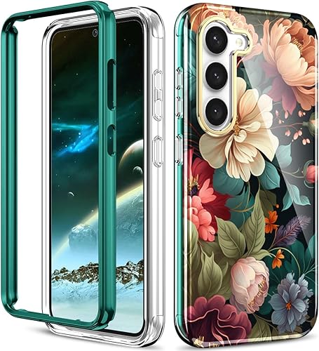 Funda para S23, ligera y elegante, de cuerpo completo, a prueba de golpes, resistente, funda de TPU para S23 para mujeres y niñas