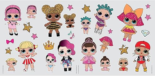 Miniatura 3 de L.O.L. Surprise! RoomMates RMK3888SCS - Calcomanías de pared para despegar y pegar