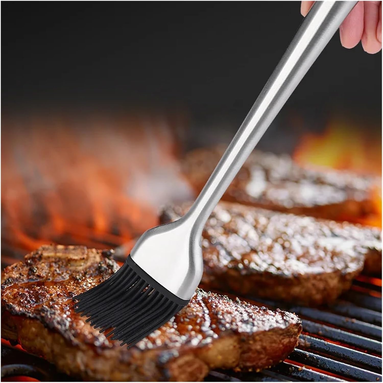 Kitchen Oil Brush Silicone BBQ Grill Sauce Butter Basting Barbecue Cooking Accessories(Long style)