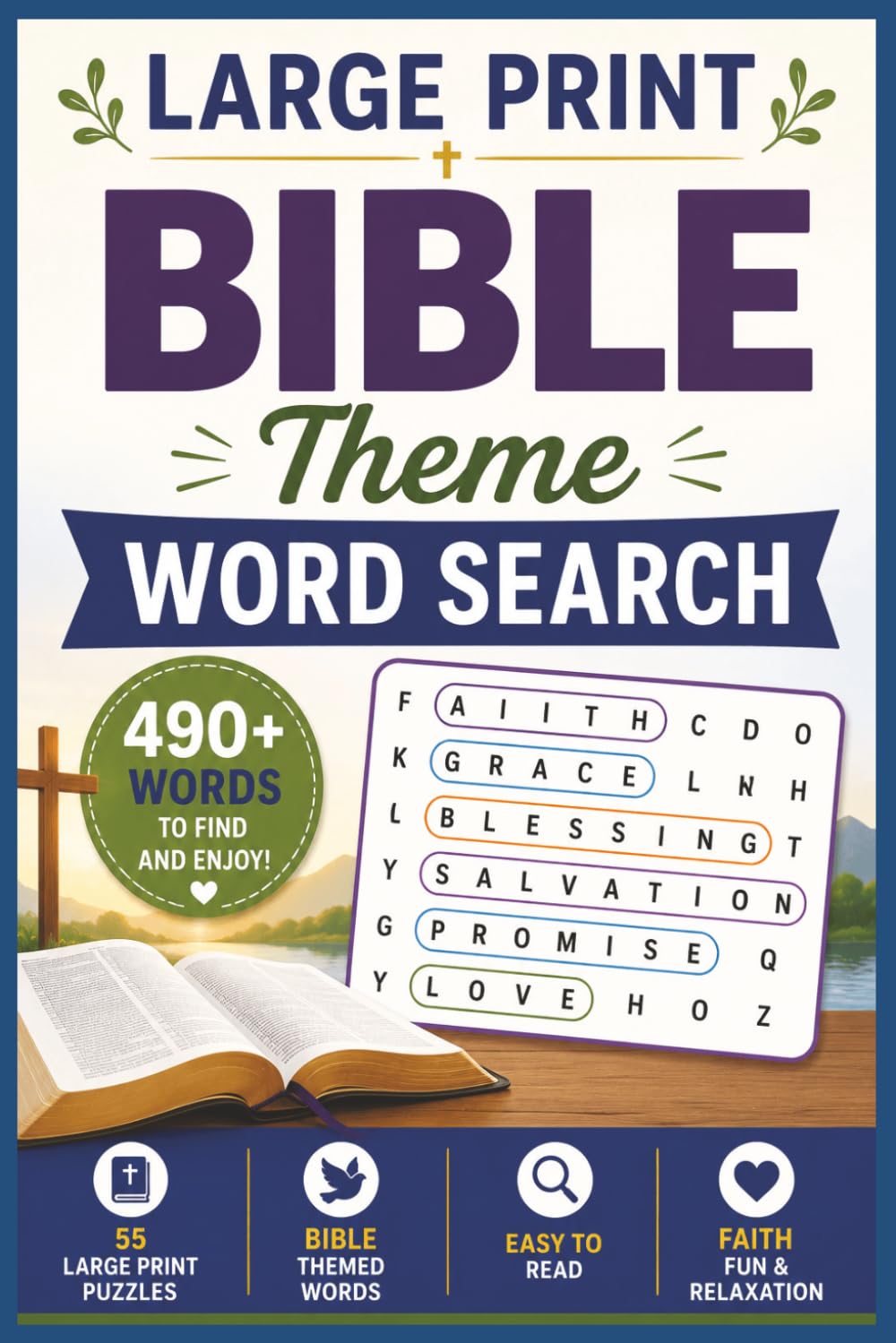 Large Print Bible Theme Word Search