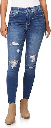 Angels Forever Young Women's 360 Sculpt Skinny Mid-Rise Jeans (Standard and Plus)