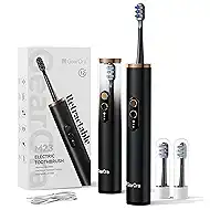 M23 Travel Electric Toothbrush for Adults, Retractable Portable Sonic Toothbrush, Aluminum Body, 30-Day Battery, Universal USB-C Charging, IPX7 Waterproof, Compact Travel Size Toothbrush