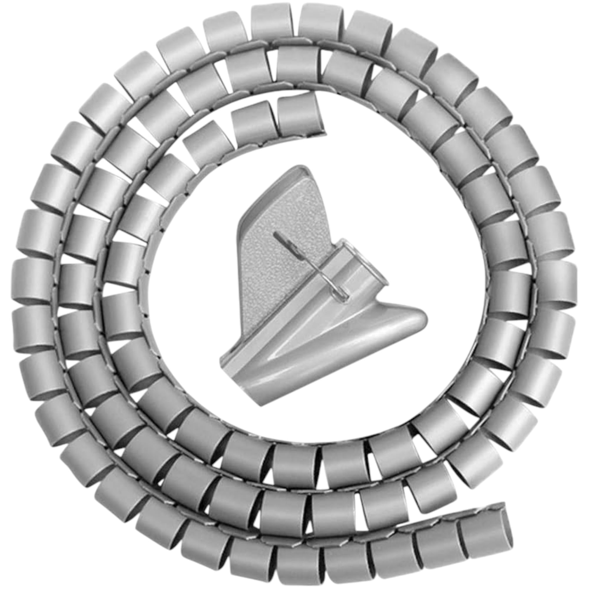 Spirale Avvolgi Cavo Flessibile, 1,5M Ø18mm Guaina per Cavi Flessibile, Raccogli Fili Raccogli Spiralato, con Fermaglio Guidafilo per Organizzare Cavi Di Tv, Computer, Home Theatre 9368012