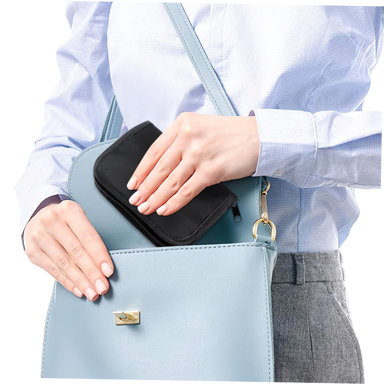 Healeved 20stücke Aufbewahrungstasche Für Blutzuckermessgeräte Tragbare Oxford-taschen Schwarz Mit Reißverschluss Für Reisen Und Täglichen Gebrauch Schützt Vor Stößen Und