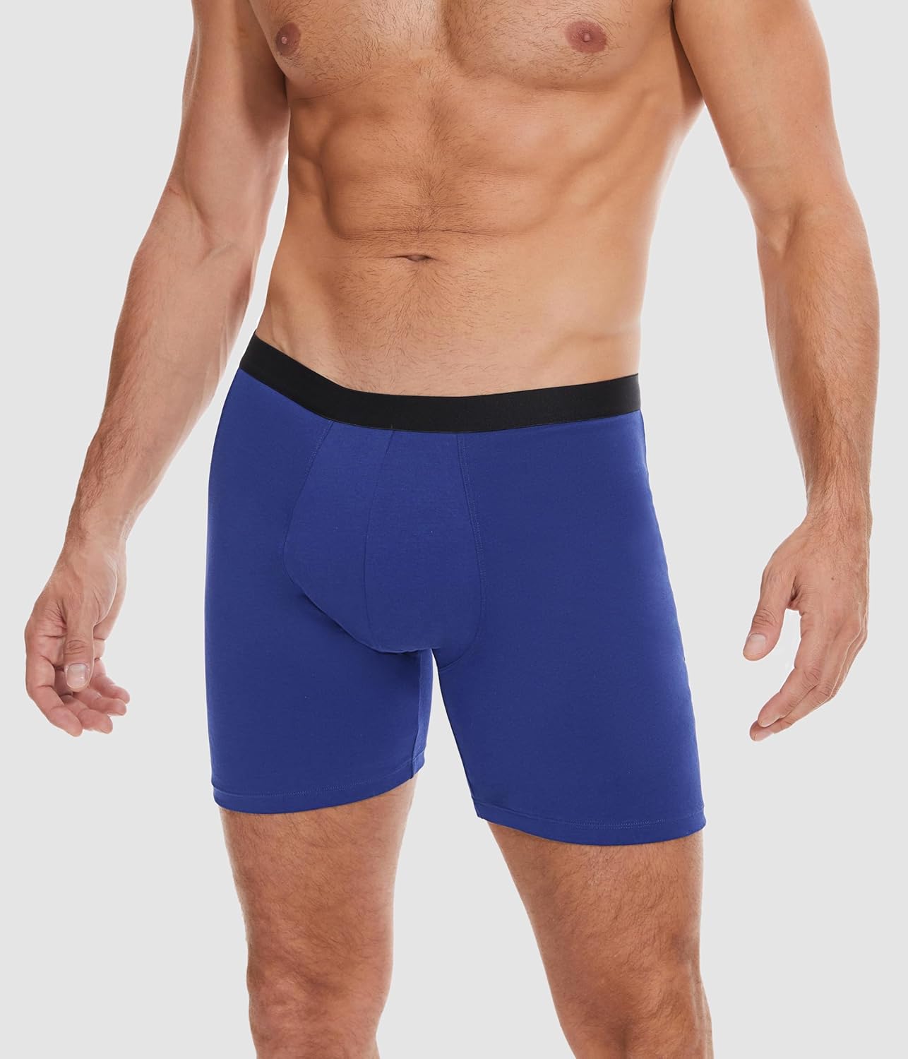 Incontinence Underwear Long Leg For Men, 100ML Absorbent Cotton Washable Leak-Proof Reusable Boxer Brief 3 Pack (US, Alpha, Large, Regular, Regular, Multicolor01) - Image 2