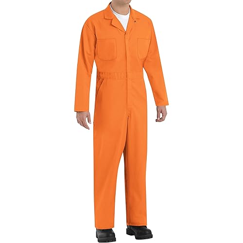 Red Kap Men's Long Sleeve Twill Action Back Coverall