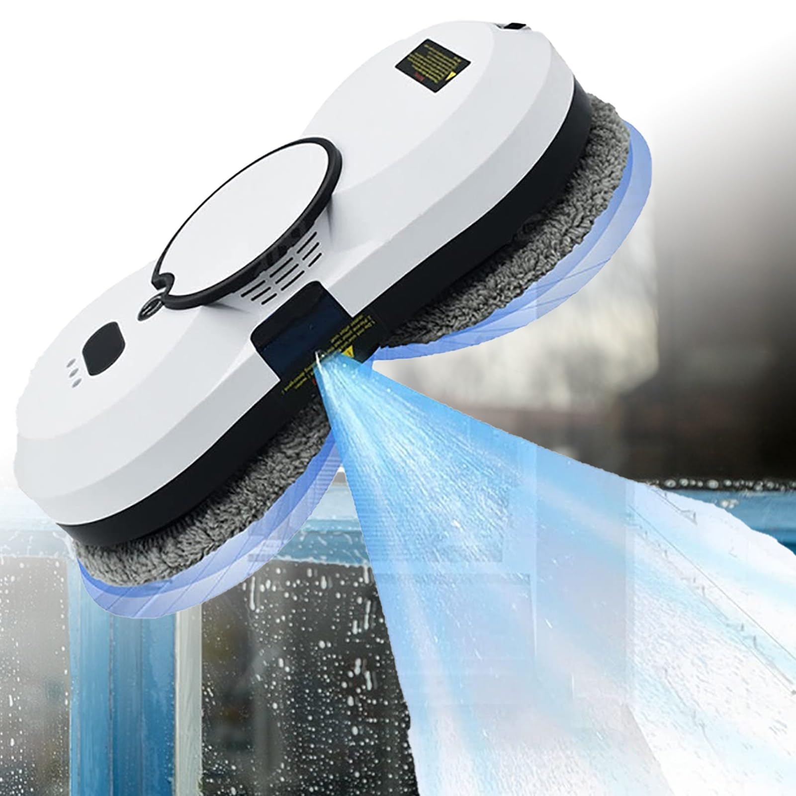 Robot lavavetri, aspirapolvere for finestre, con telecomando, spruzzo d'acqua automatico, limpiacristali for vetri elettrici, telecomando for specchio for finestre interno/esterno
