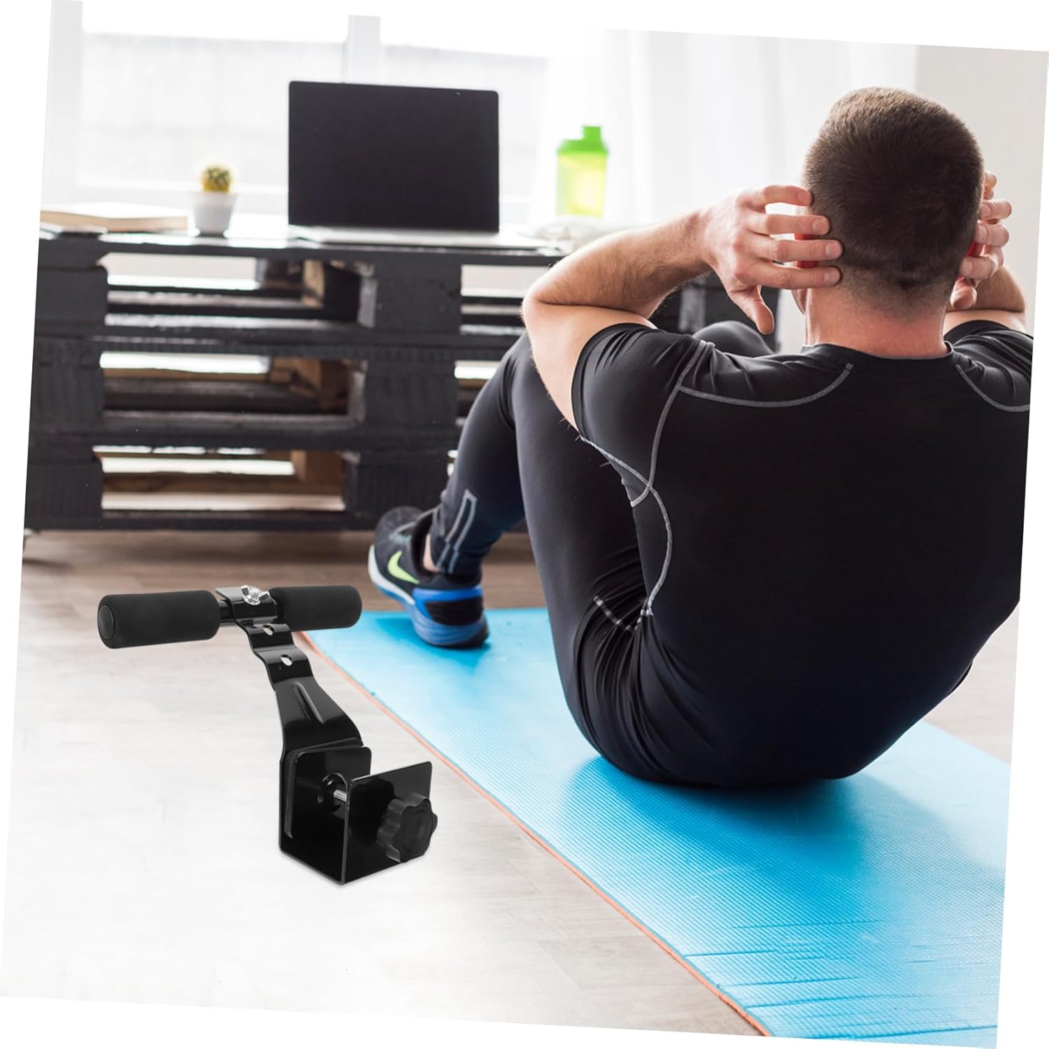 Ergonomic Sit-up Aid Device Abdominal Strength Training Bar for Home Workouts